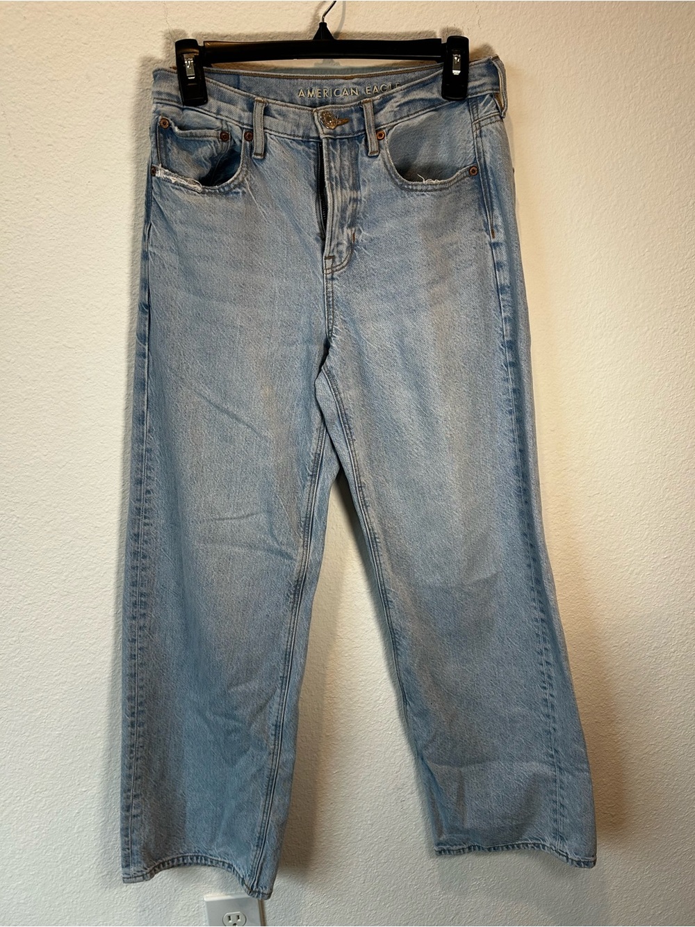 American Eagle Outfitters Light Wash Straight Leg Jeans